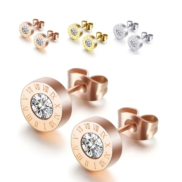 Nancy's Boutique Jewelry - Roman Numeral Stud Earrings